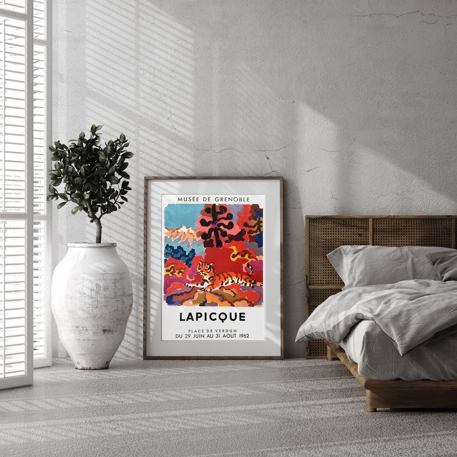 Gilles Sacksick、les peches、希少高級画集画、新品額装付 Charles Lapicque | Musée de Grenoble | 1962 | Exhibition Poster